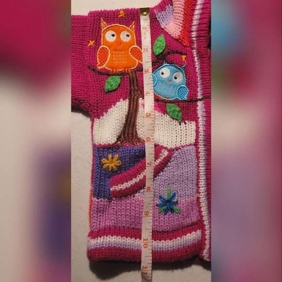 Kids Knit Owl Sweater - Picture 6 of 7